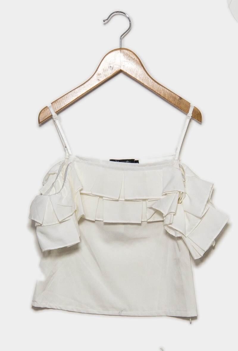 Grossiste IDEAL OUTFIT - Top en  volant