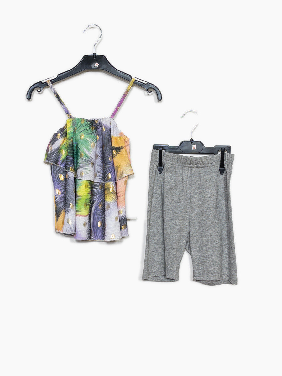 Großhändler IDEAL OUTFIT - Gedruckter Set mit Radfahrer