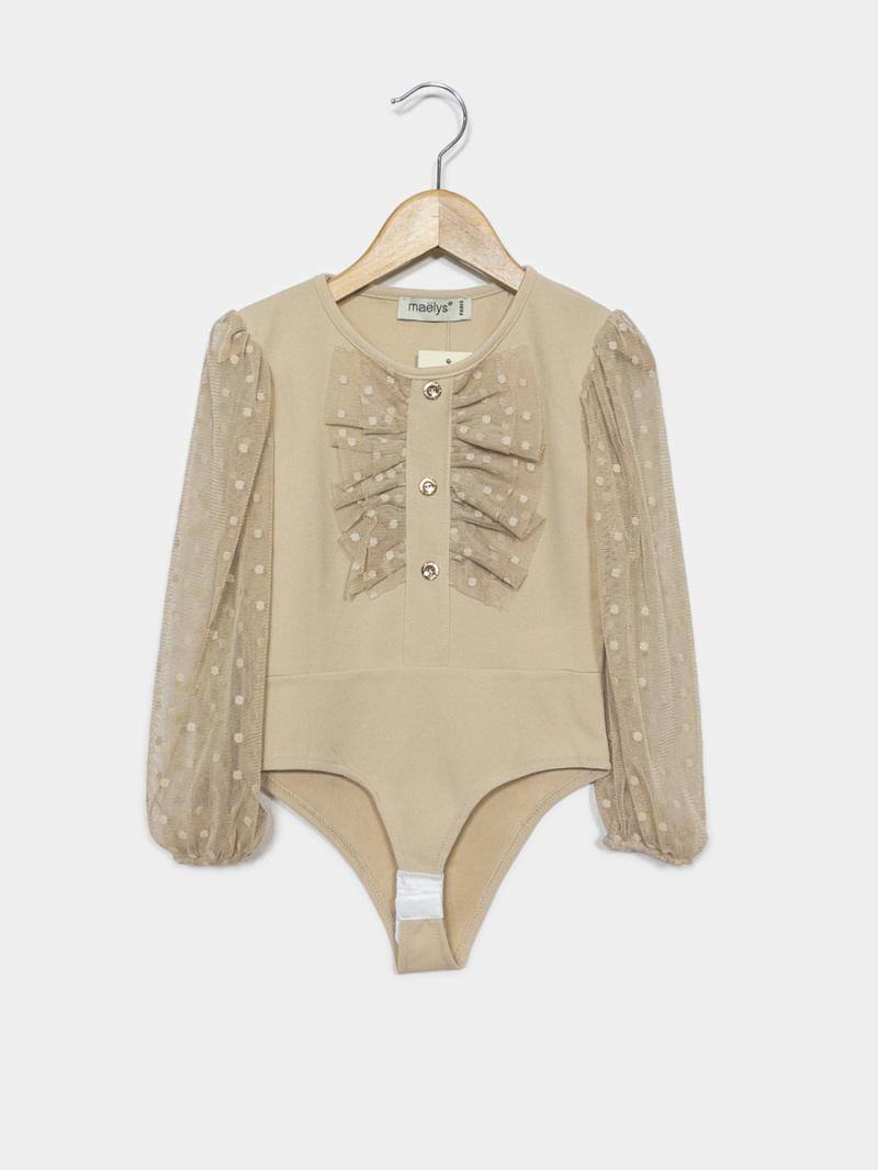 Grossista IDEAL OUTFIT - Body con maniche a sbuffo