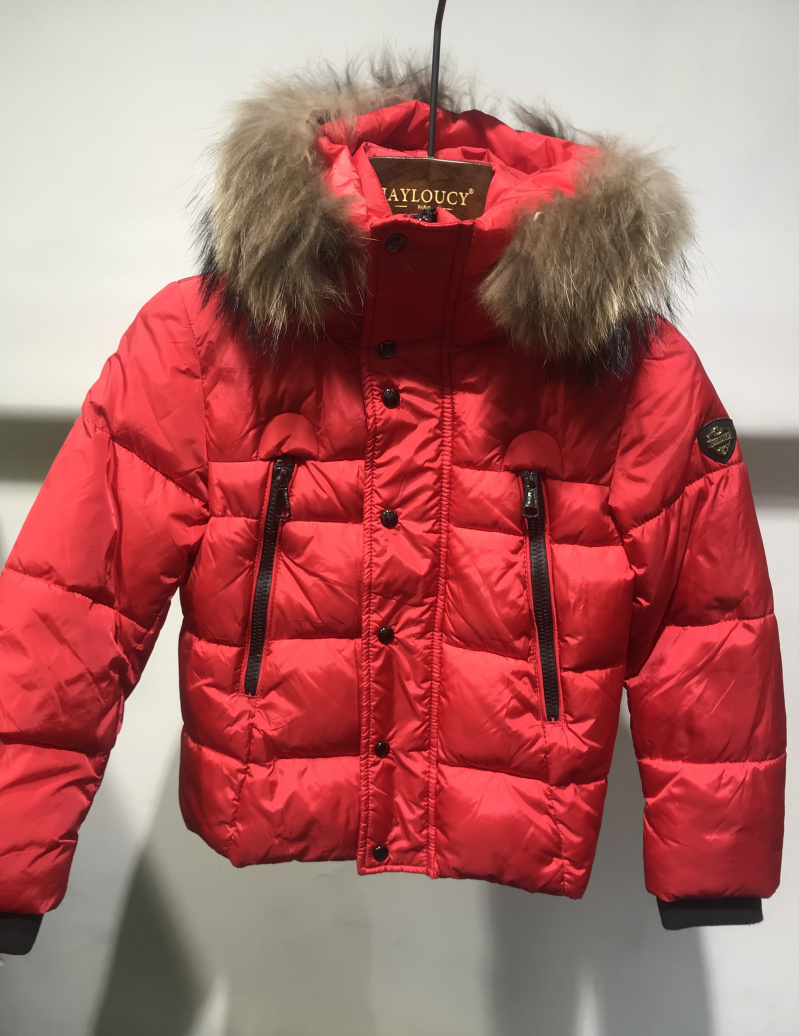 Grossiste Jayloucy - Doudoune enfant mixte uni avec capuche en fourrure