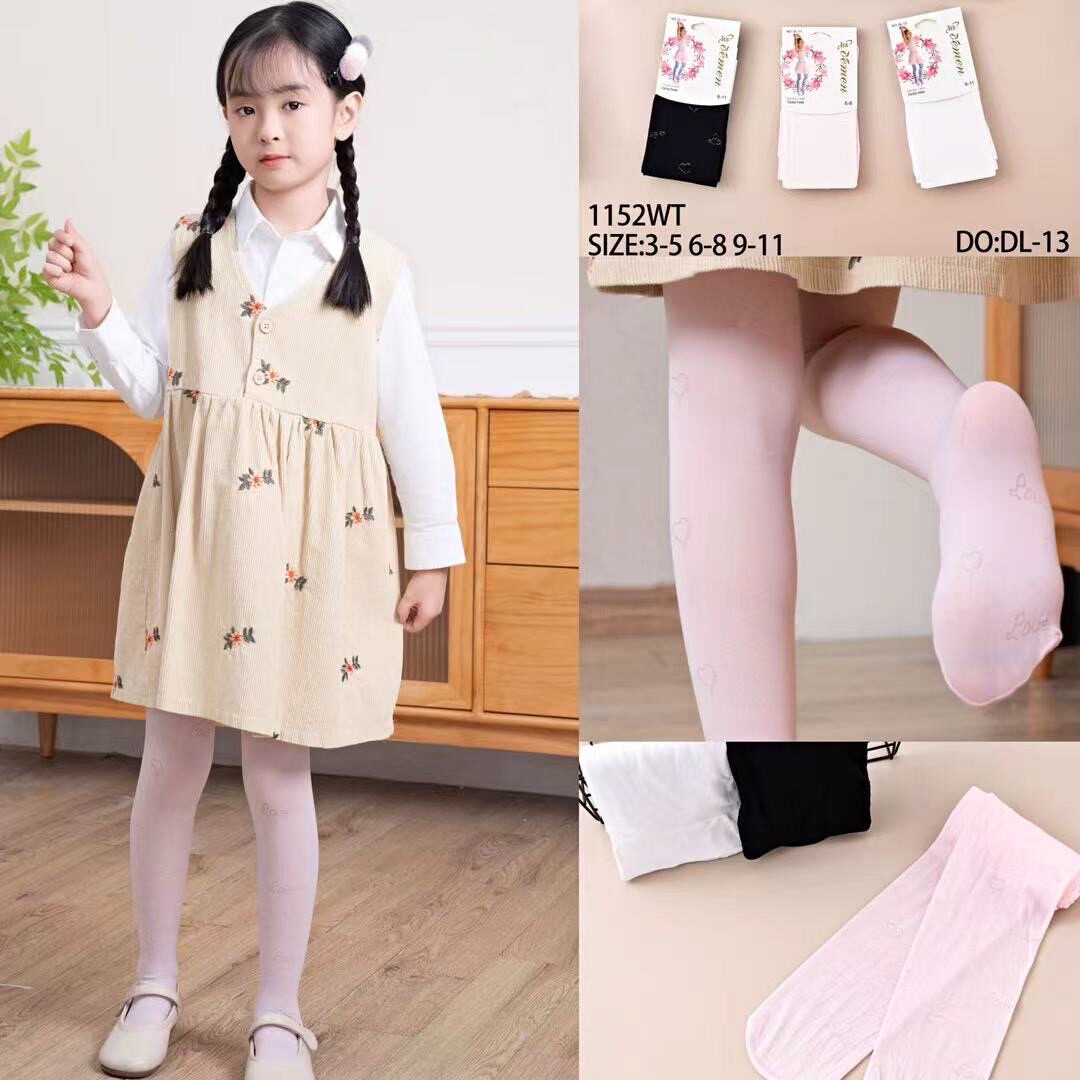 Großhändler JESSYLIA - Nylonstrumpfhose für Kinder, Größe 3/5. 6/8. 9/11.