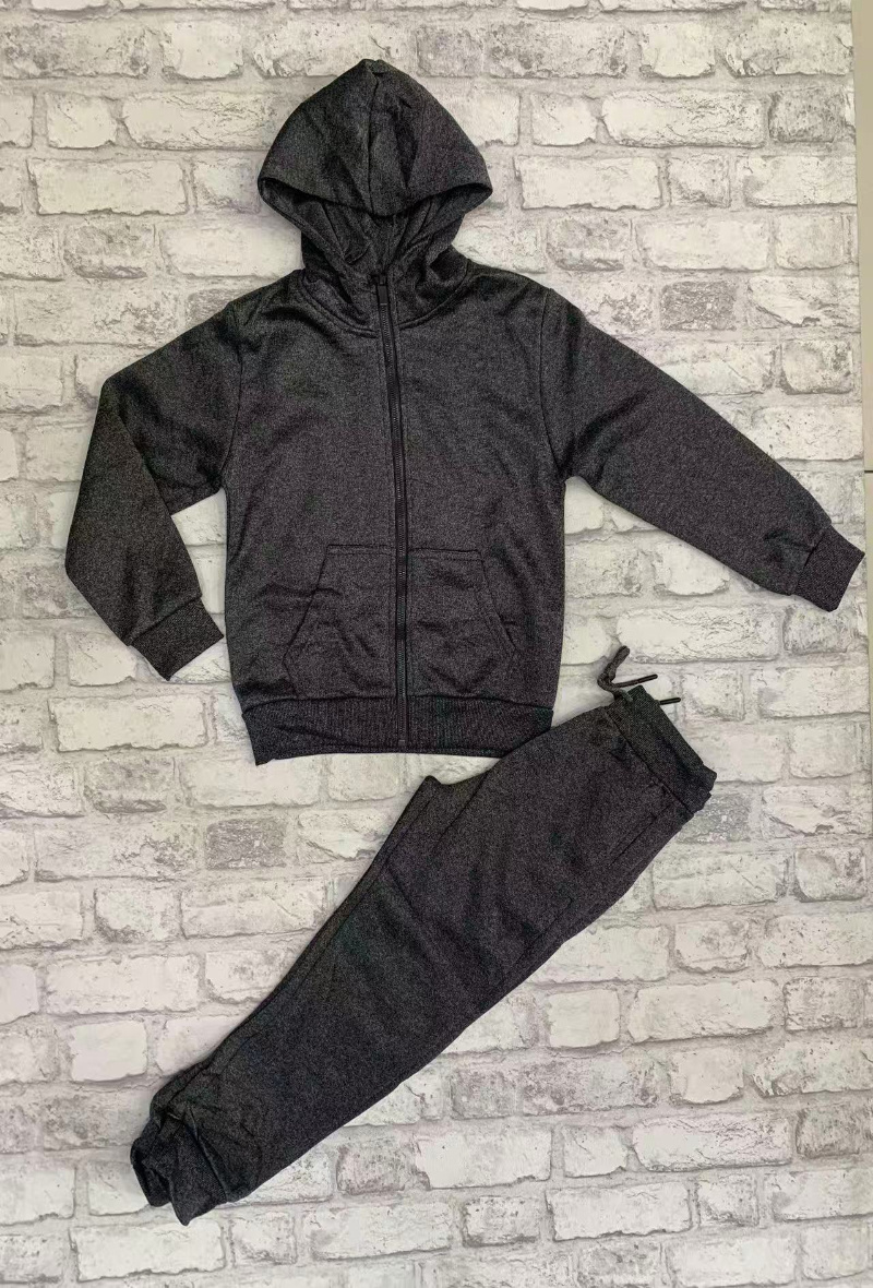 Grossiste JUNIOR CITY - Ensembles garçon hiver Gris Foncé Chiné