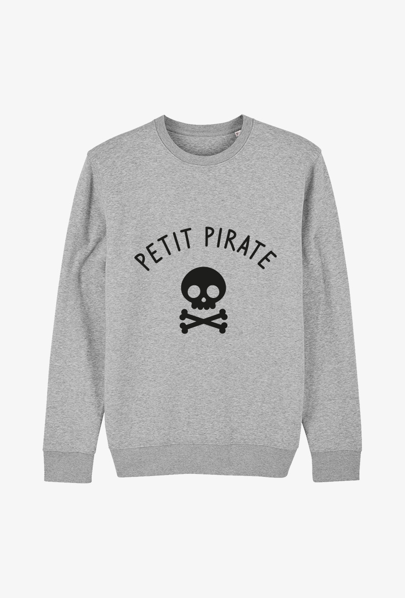 Grossiste Kapsul - Sweat enfant Gris - Petit pirate