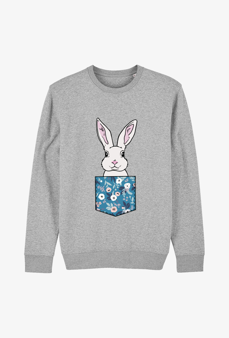 Grossiste Kapsul - Sweat enfant gris - Lapin