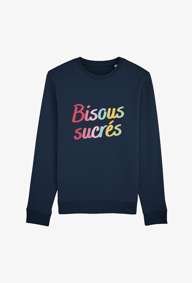 Grossiste Kapsul - Sweat enfant Marine - Bisous sucrés