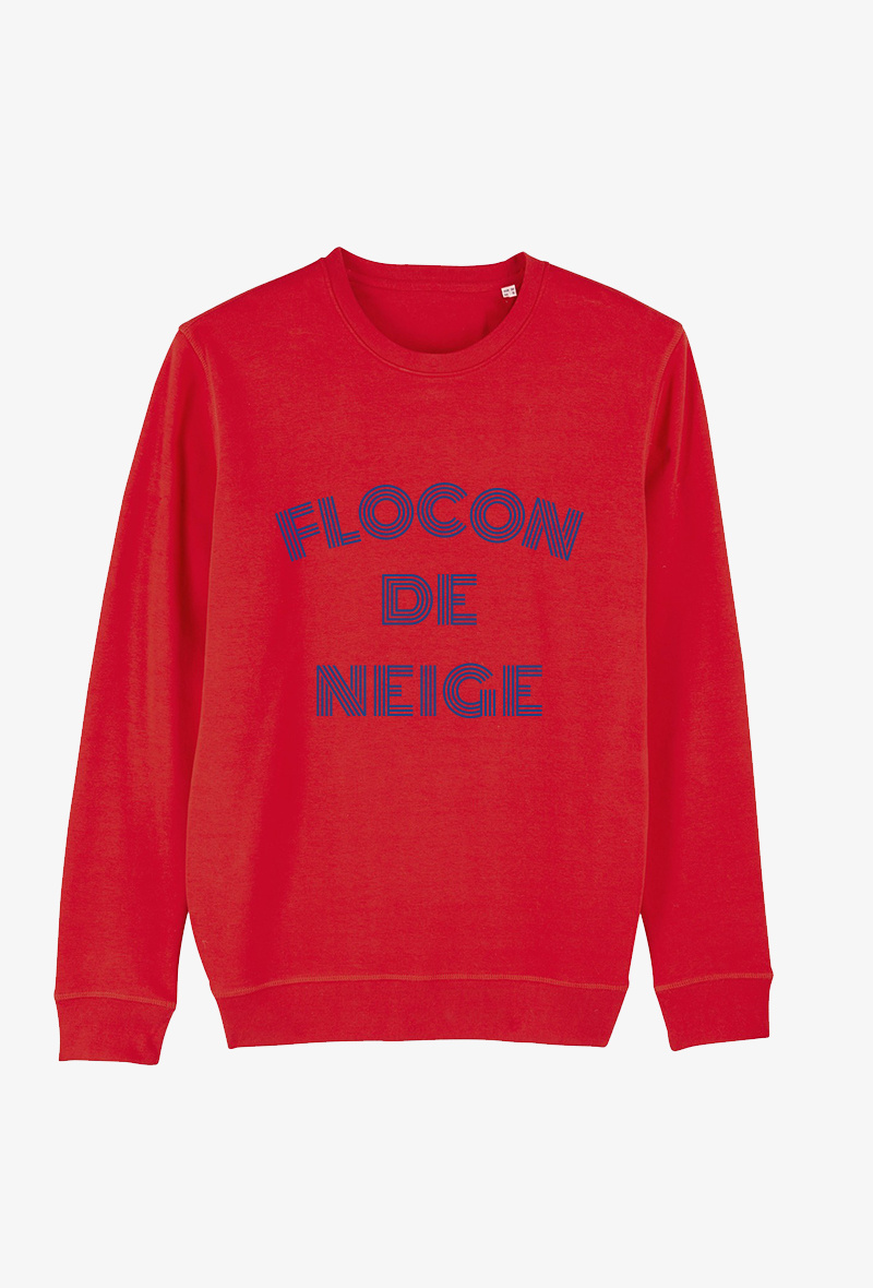 Grossiste Kapsul - Sweat enfant Rouge - Flocon de neige