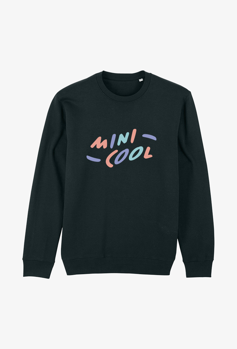 Grossista Kapsul - Felpa bambino Nero - Mini cool