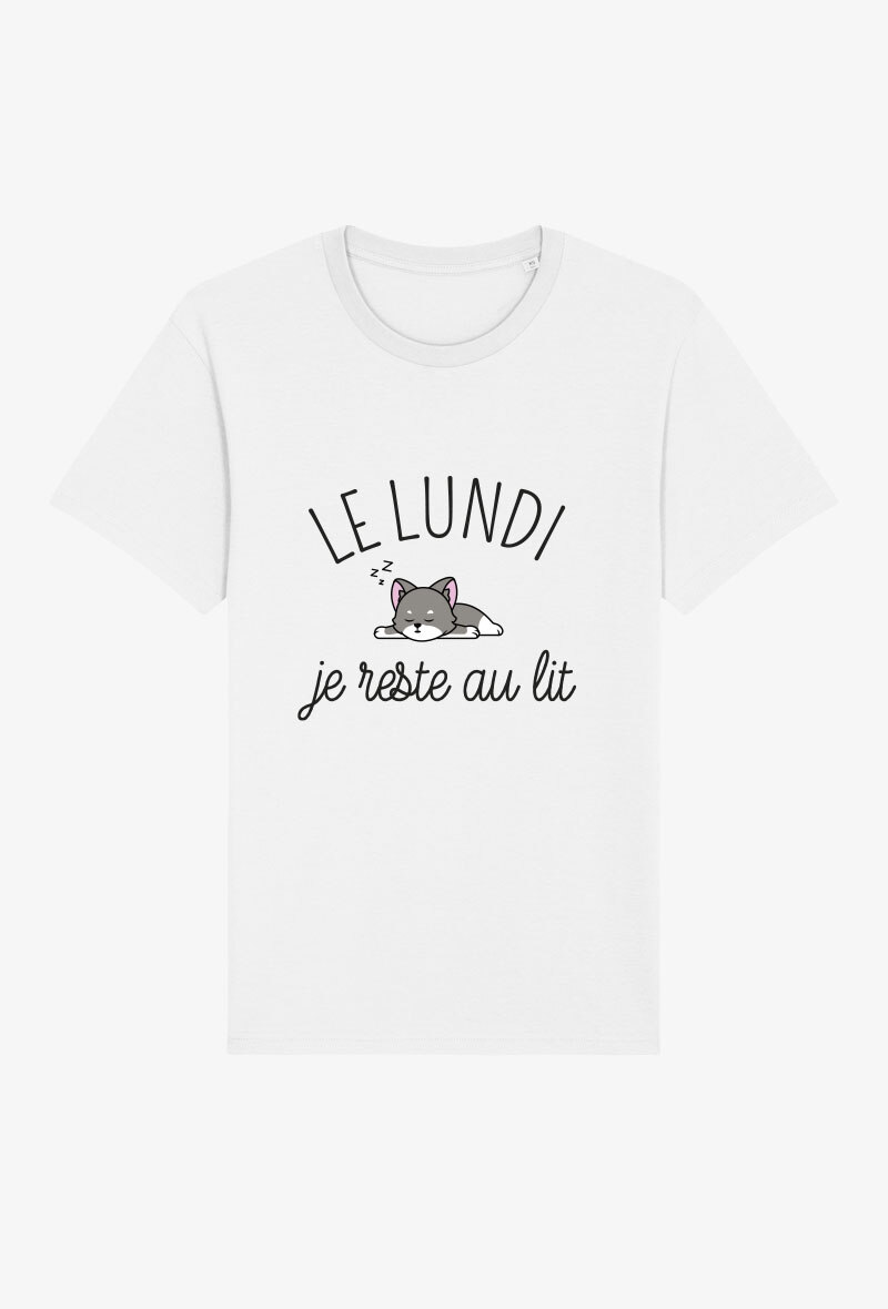 Grossiste Kapsul - T-shirt enfant - Le lundi, je reste au lit