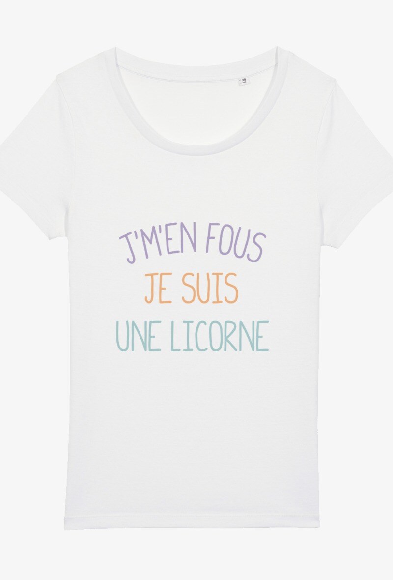 Grossiste Kapsul - T-shirt Enfant - J'men fous je suis une licorne