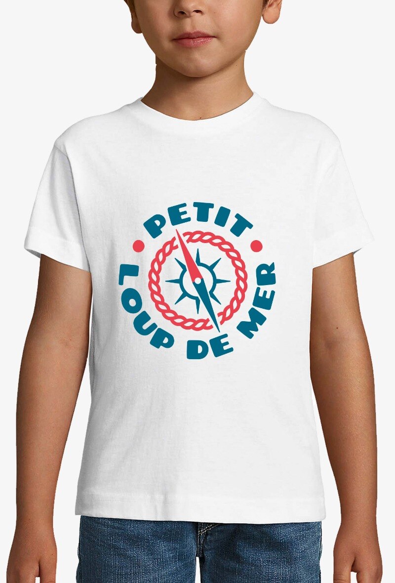 Grossiste Kapsul - T-shirt  enfant Garçon  - Petit Loup de mer