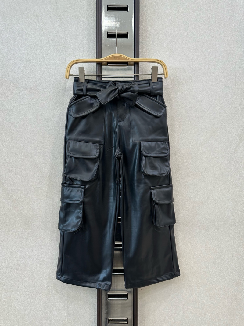 Pantalon Court En Cuir Traditionnel Schöneberger Pour Enfant - Garçon Et Fille - Broderies Détaillées, Bretelles Ajustables