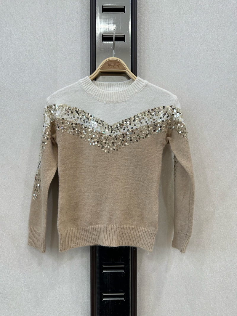 Grossiste KIDS STAR - Pull enfant avec sequins scintillants – Style chic et festif