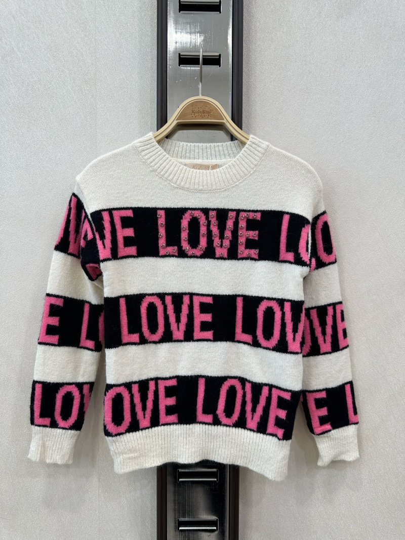 Wholesaler KIDS STAR - Children's sweater with "LOVE" inscription - Modern and trendy design