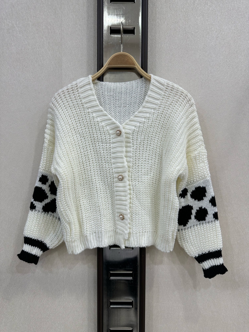 Großhändler KIDS STAR - Strickjacke mit gemusterten Ärmeln