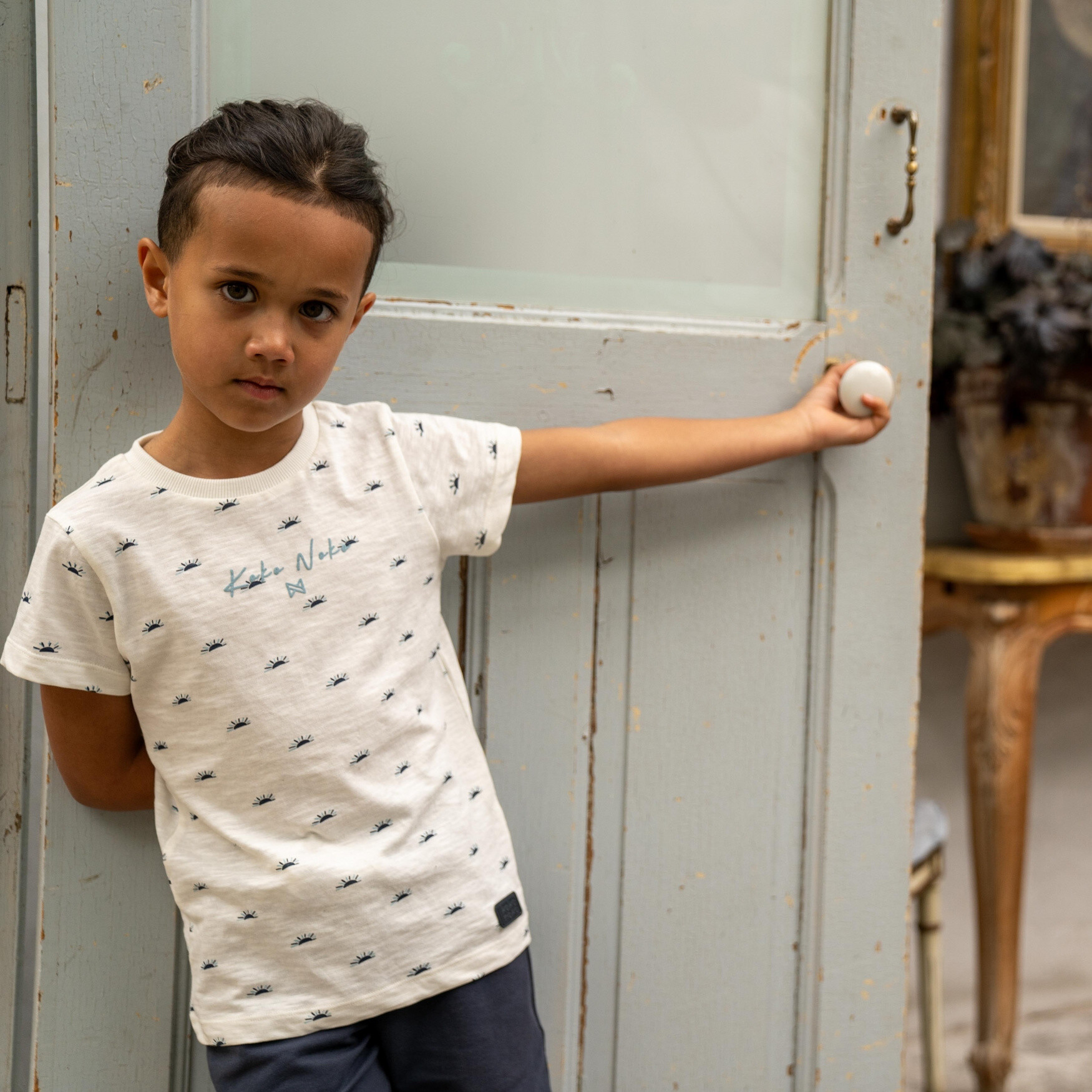 Wholesaler BLUE WHITE - Boy t-shirt