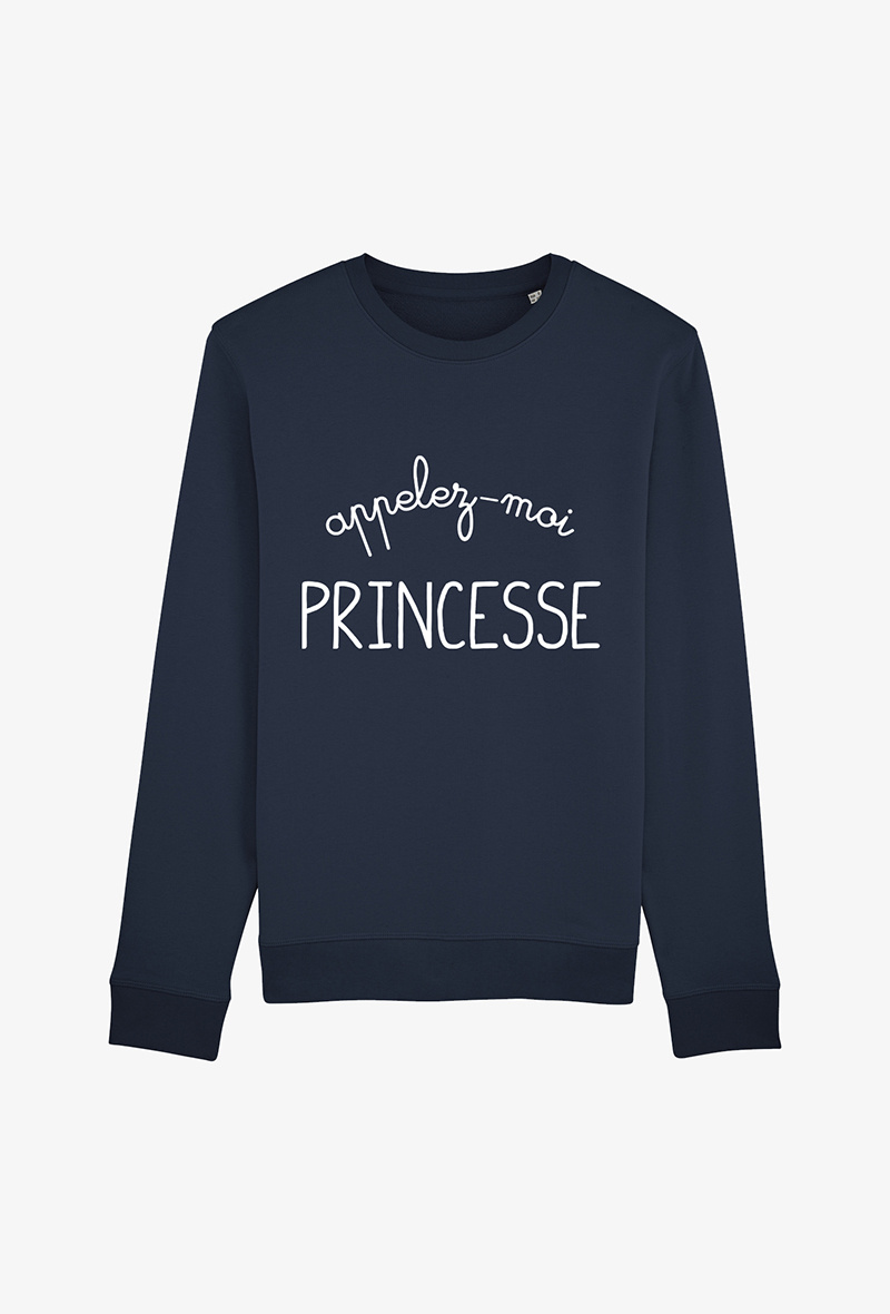 Grossiste Koloris - Sweat Marine - Appelez-moi Princesse