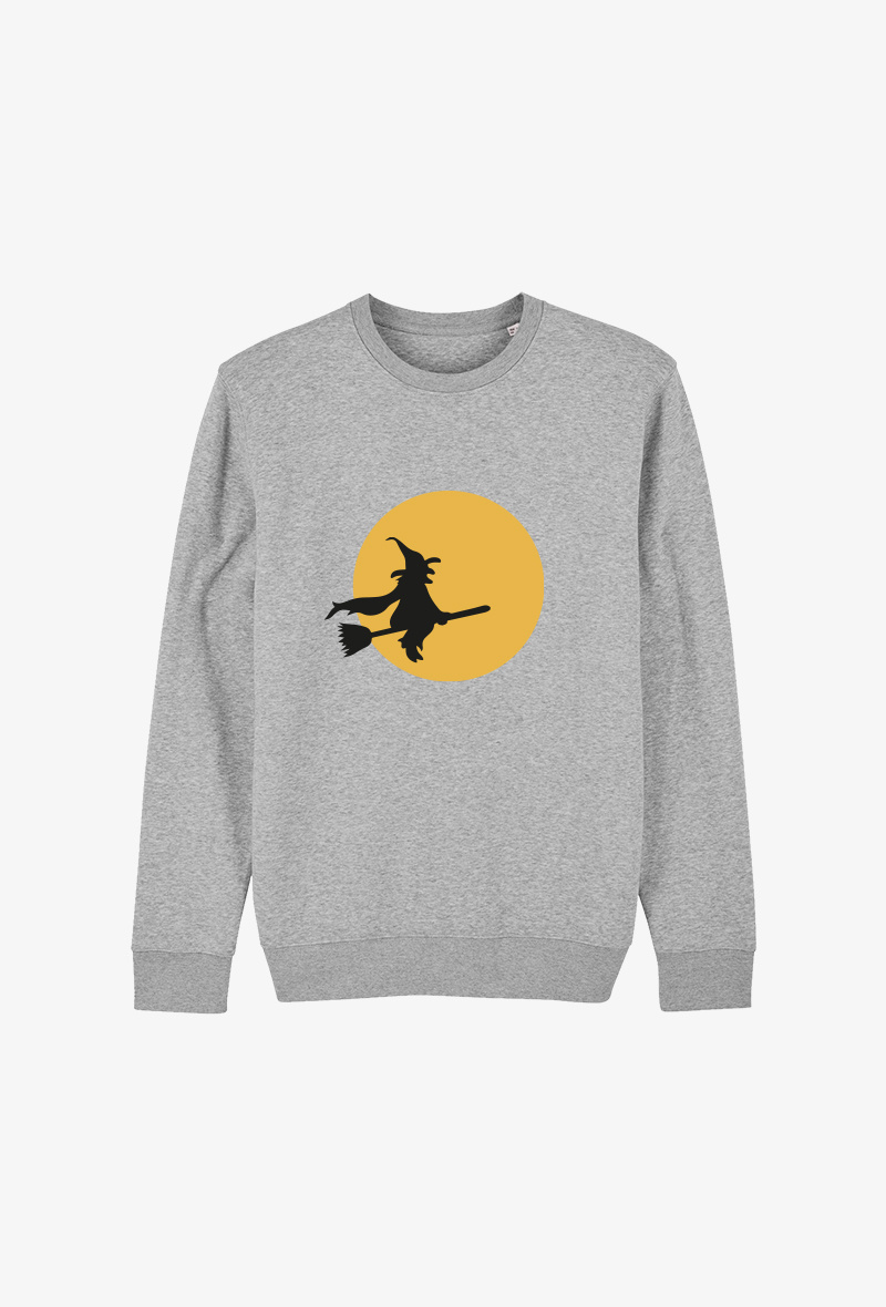 Grossiste Koloris - Sweat enfant Gris - Sorcière