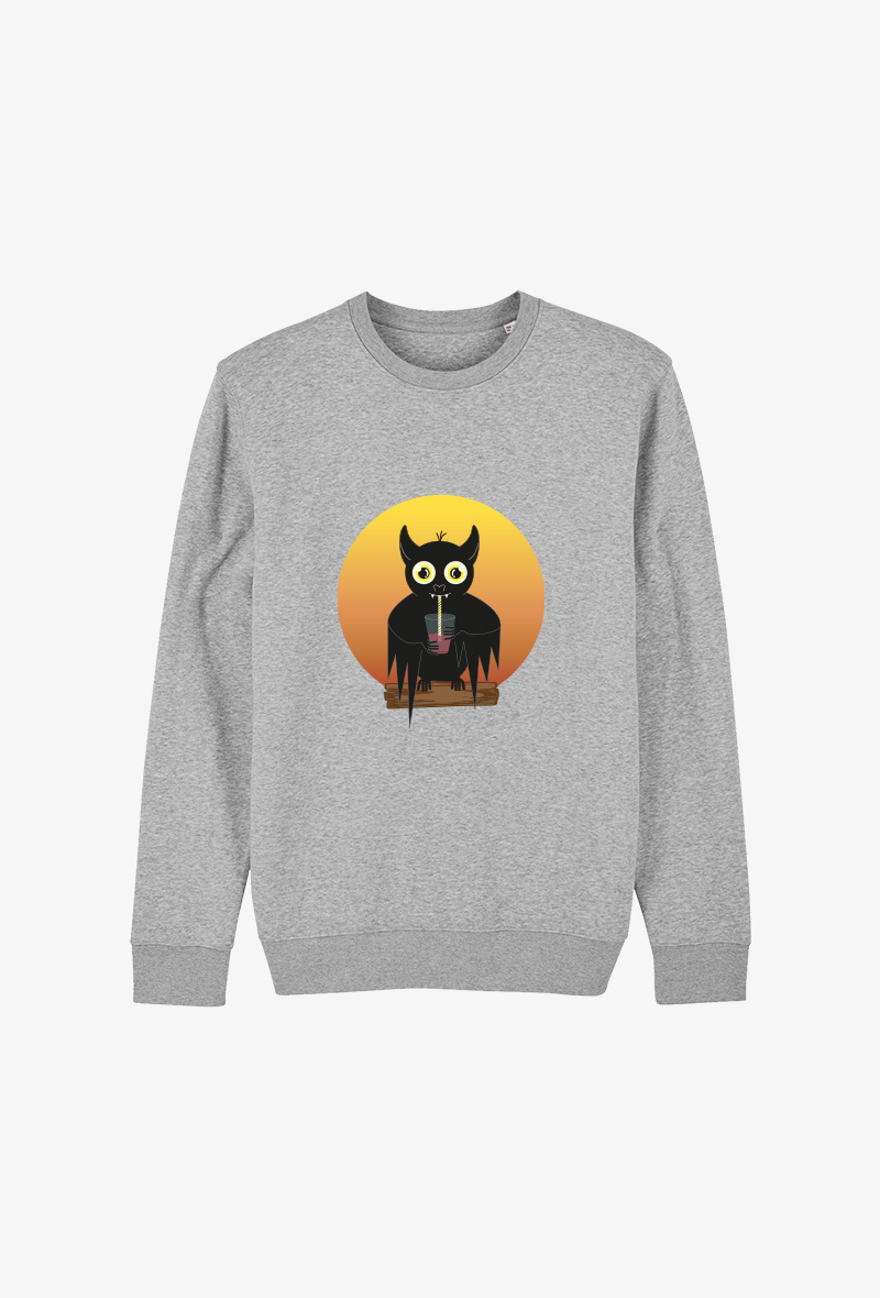 Grossiste Koloris - Sweat enfant Gris - Chauve souris