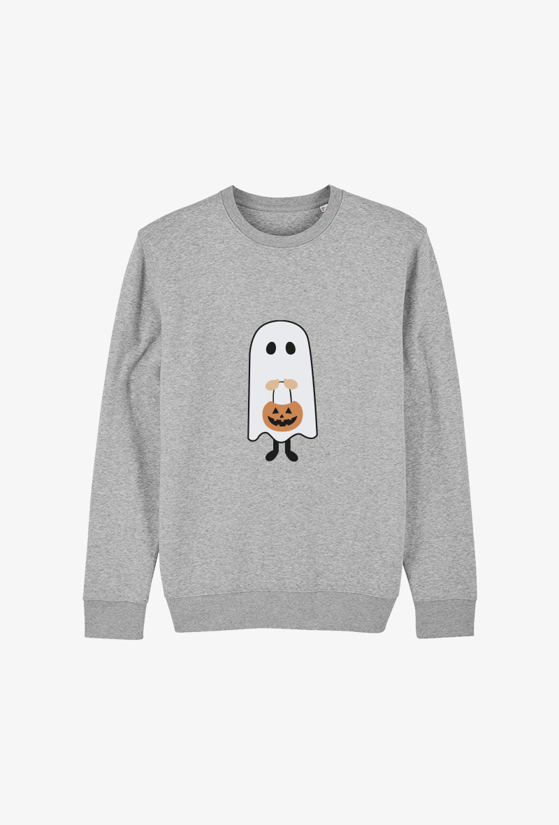 Grossiste Koloris - Sweat enfant Gris - Fantôme