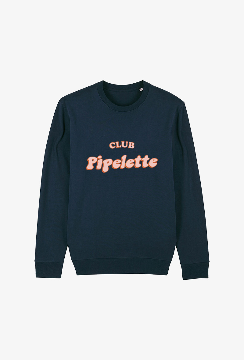 Grossiste Koloris - Sweat enfant Marine - Club pipelette