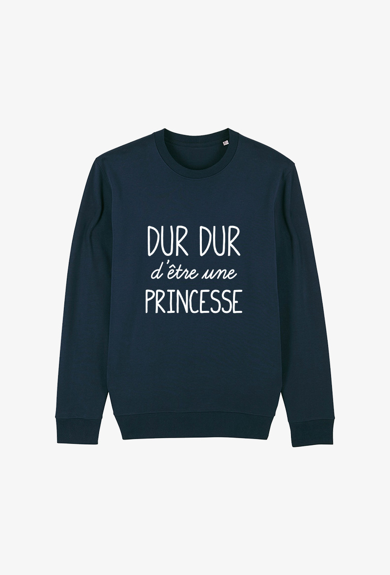 Grossiste Koloris - Sweat enfant Marine - Dur dur d'être une princesse