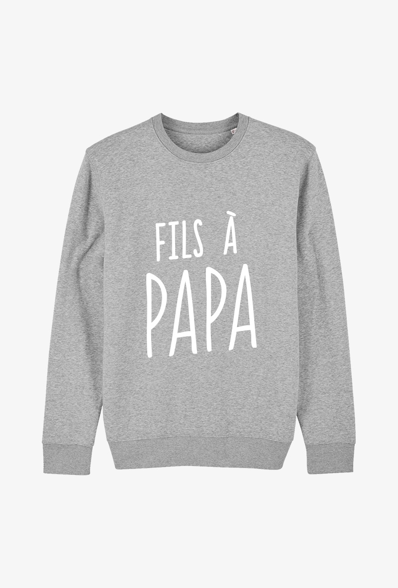 Grossiste Koloris - Sweat enfant Gris - Fils à papa