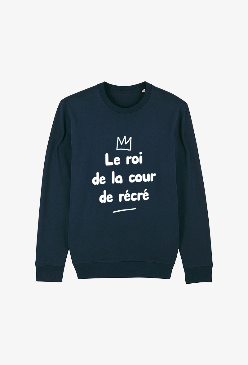 Grossiste Koloris - Sweat enfant Marine - Roi cour récré