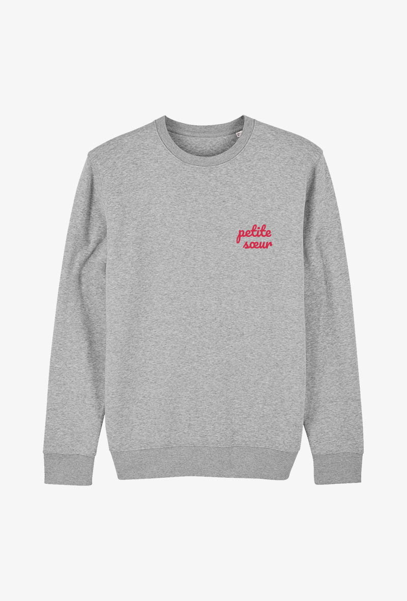 Grossiste Koloris - Sweat enfant Gris - Petite sœur