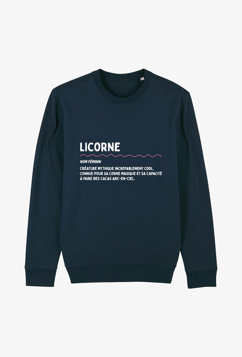 Grossista Koloris - Felpa bambino Marine - Definizione di unicorno