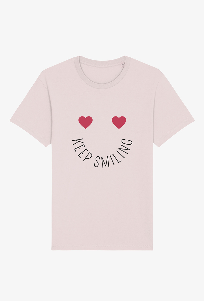 Grossiste Koloris - T-shirt enfant -Keep smiling heart