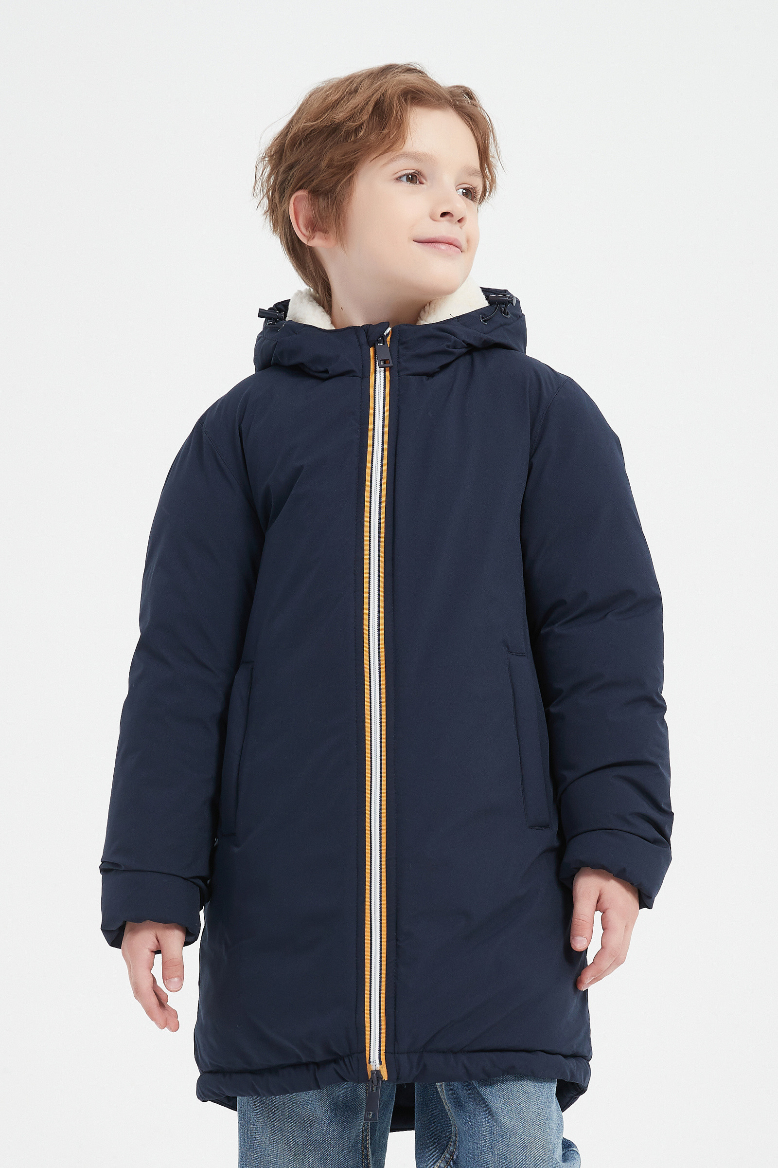 Mayorista KYMAXX - Parka larga con capucha para niños