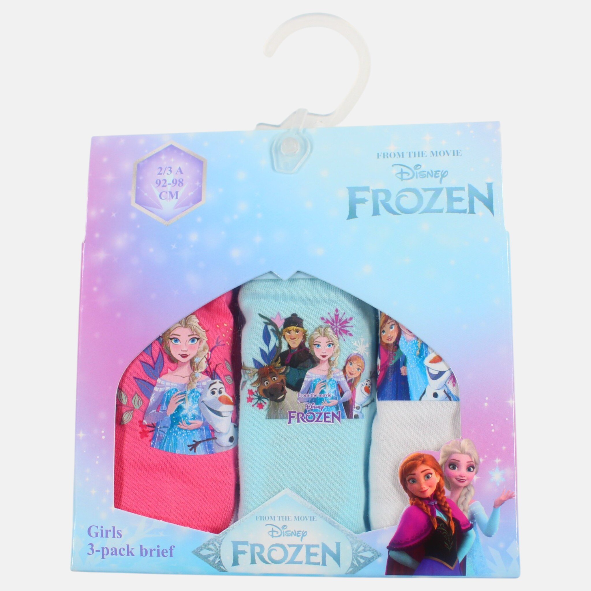 Grossiste La Reine des Neiges - Lot de 3 culottes La Reine des Neiges Fille