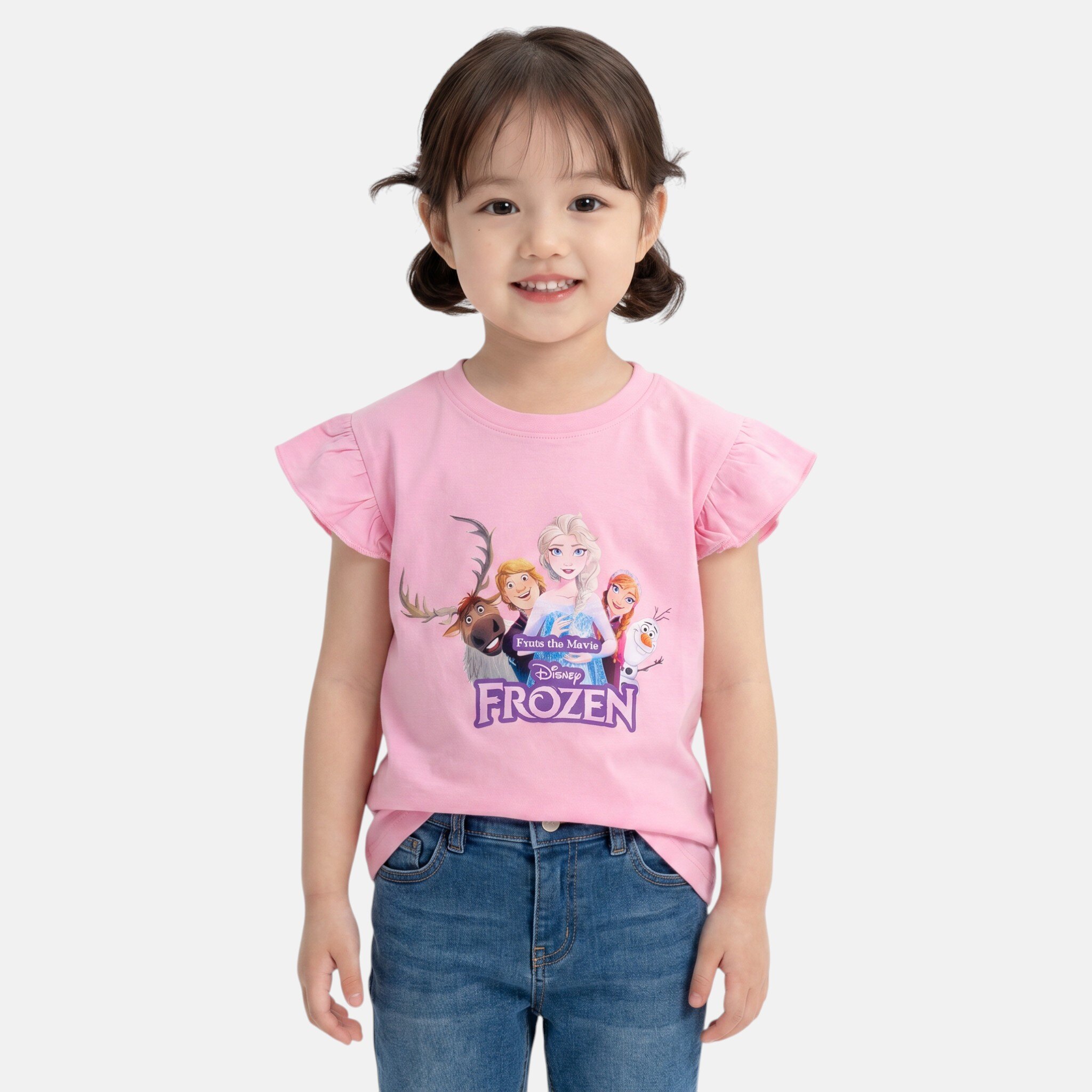 Grossiste La Reine des Neiges - T-shirt manches courtes La reine des neiges Fille
