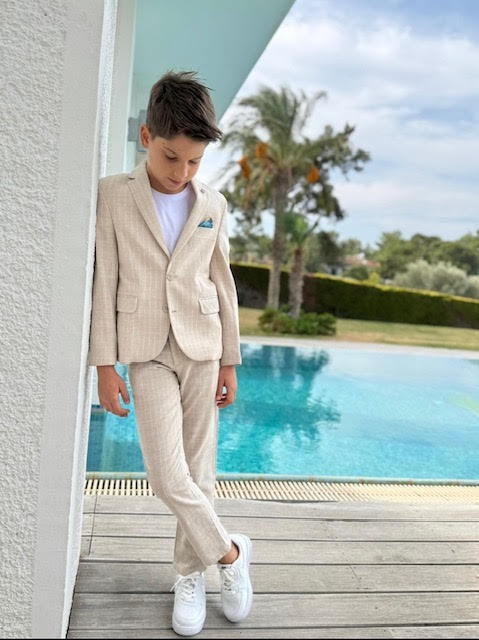Wholesaler Lara Kids - BEIGE SUIT