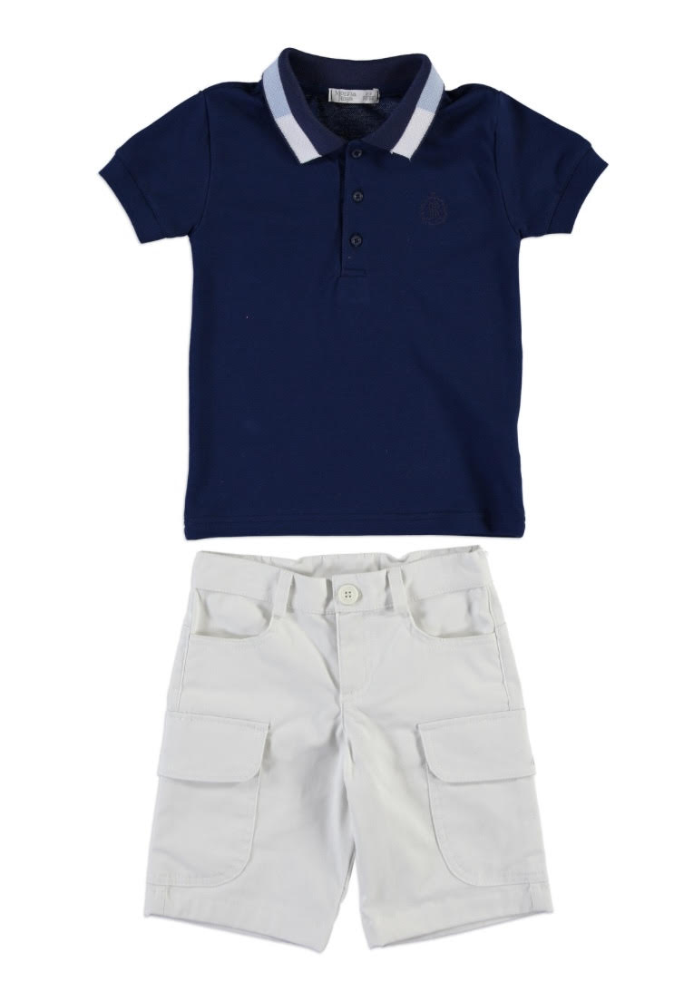Wholesaler Lara Kids - POLO SHORT SET Wholesaler Lara Kids - POLO SHORT SET