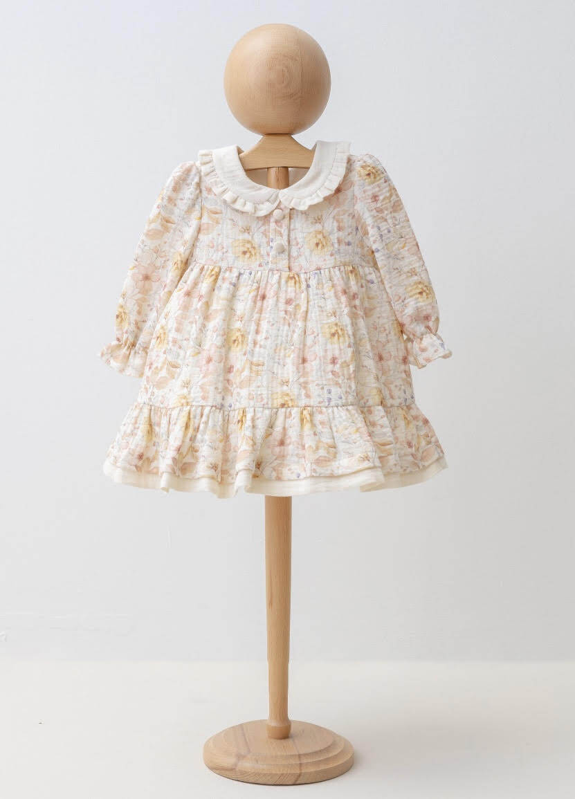 Grossiste Lara Kids - ROBE COL CLAUDINE