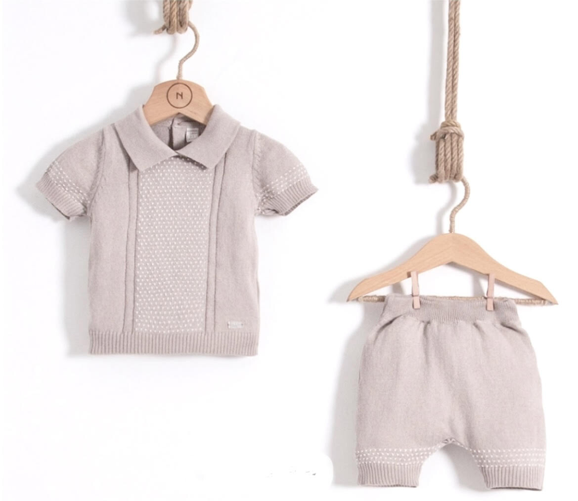 Grossiste Lara Kids - ENSEMBLE POLO TRICOT COTON