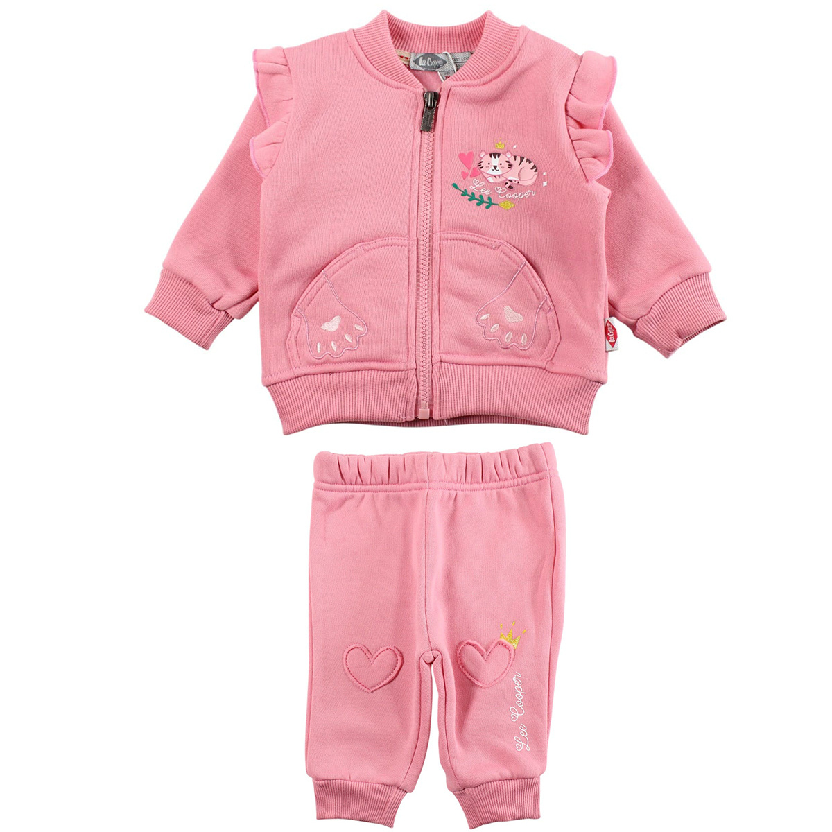 Großhändler Lee Cooper - Baby-Mädchen Jogginganzug mit Jacke und Hose