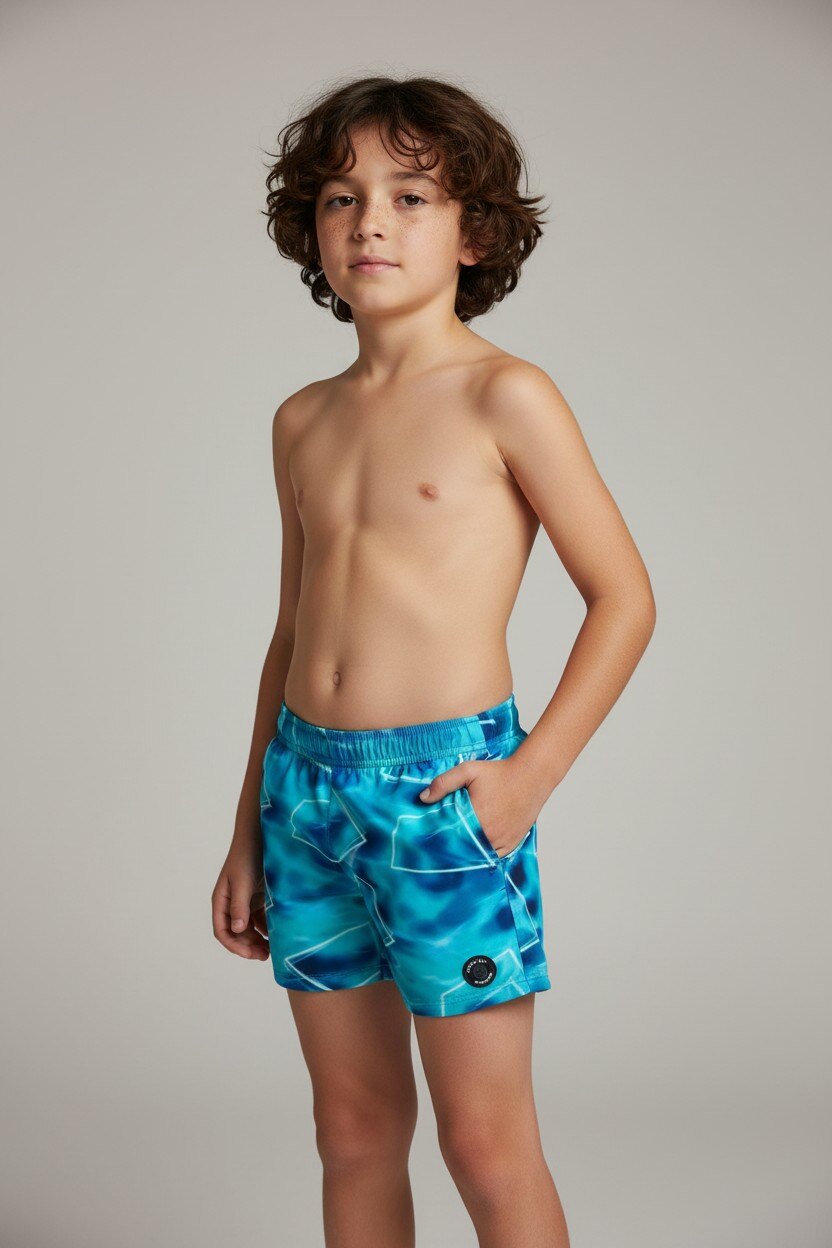 Grossiste LEMON BAY by France Denim - Boxer de bain stretch all over neons