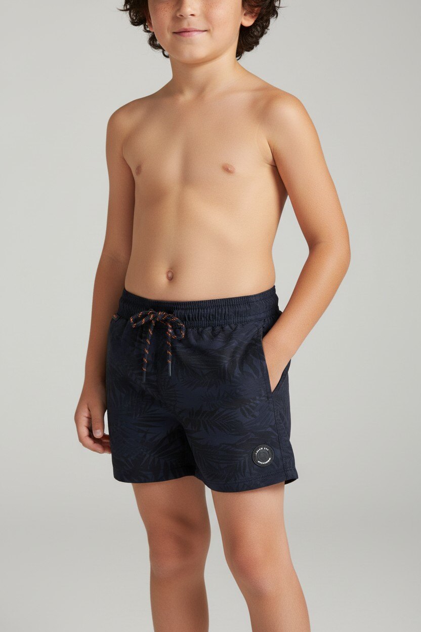 Grossiste LEMON BAY by France Denim - Boxer de bain print AOP feuillage