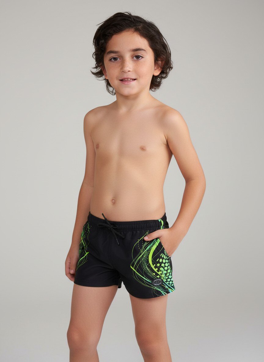 Mayorista LEMON BAY by France Denim - Bañador tipo bóxer elástico con estampado de OLAS