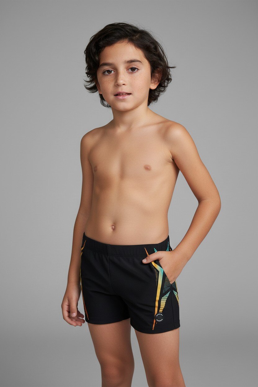 Grossiste LEMON BAY by France Denim - Boxer de bain print sport côtés