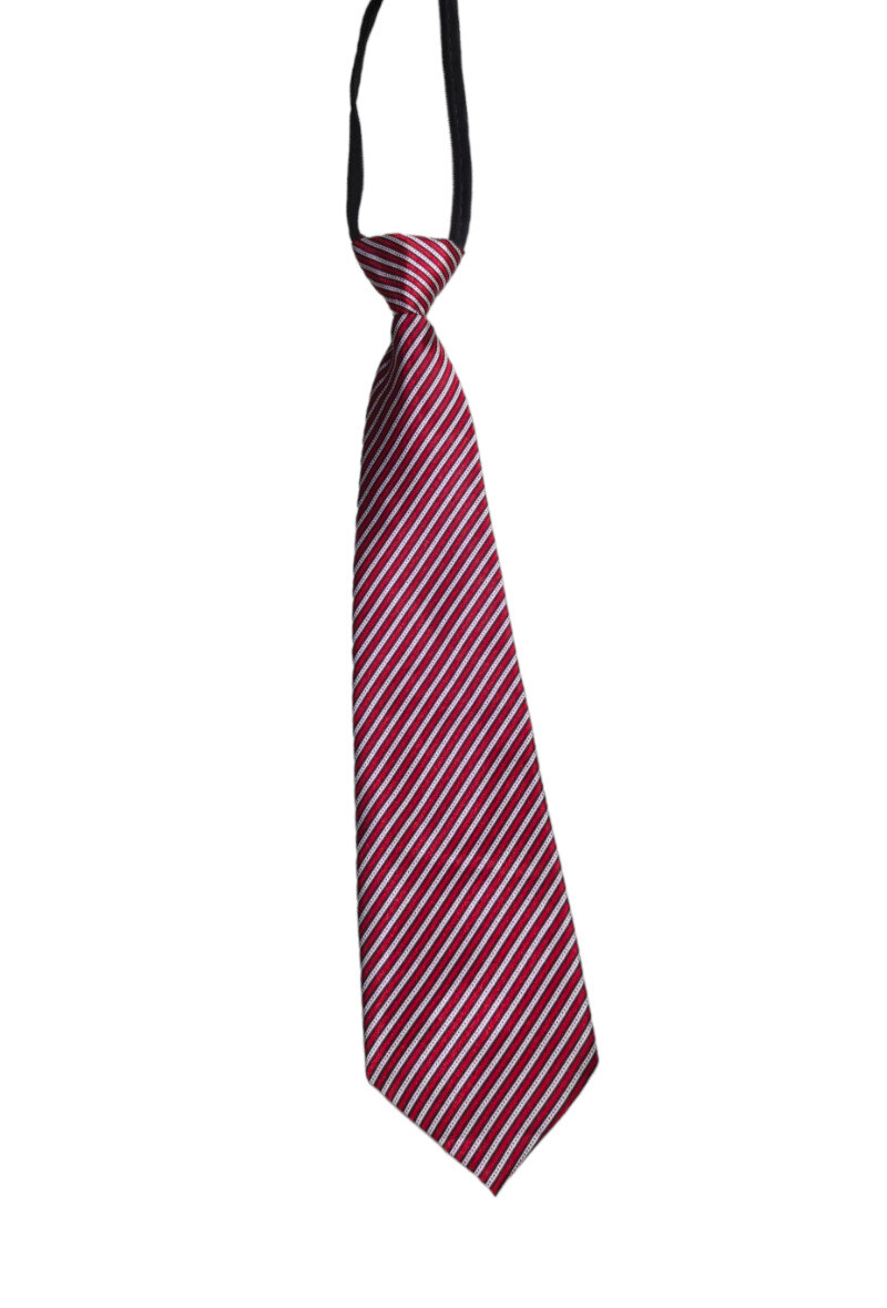 Cravate ajustable - Rouge Foncé - 1 - grand format