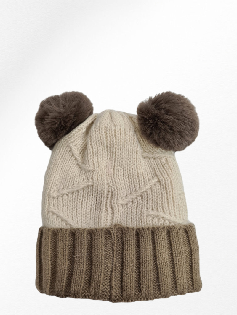 Grossiste LEXA PLUS - Bonnet enfant double pompon