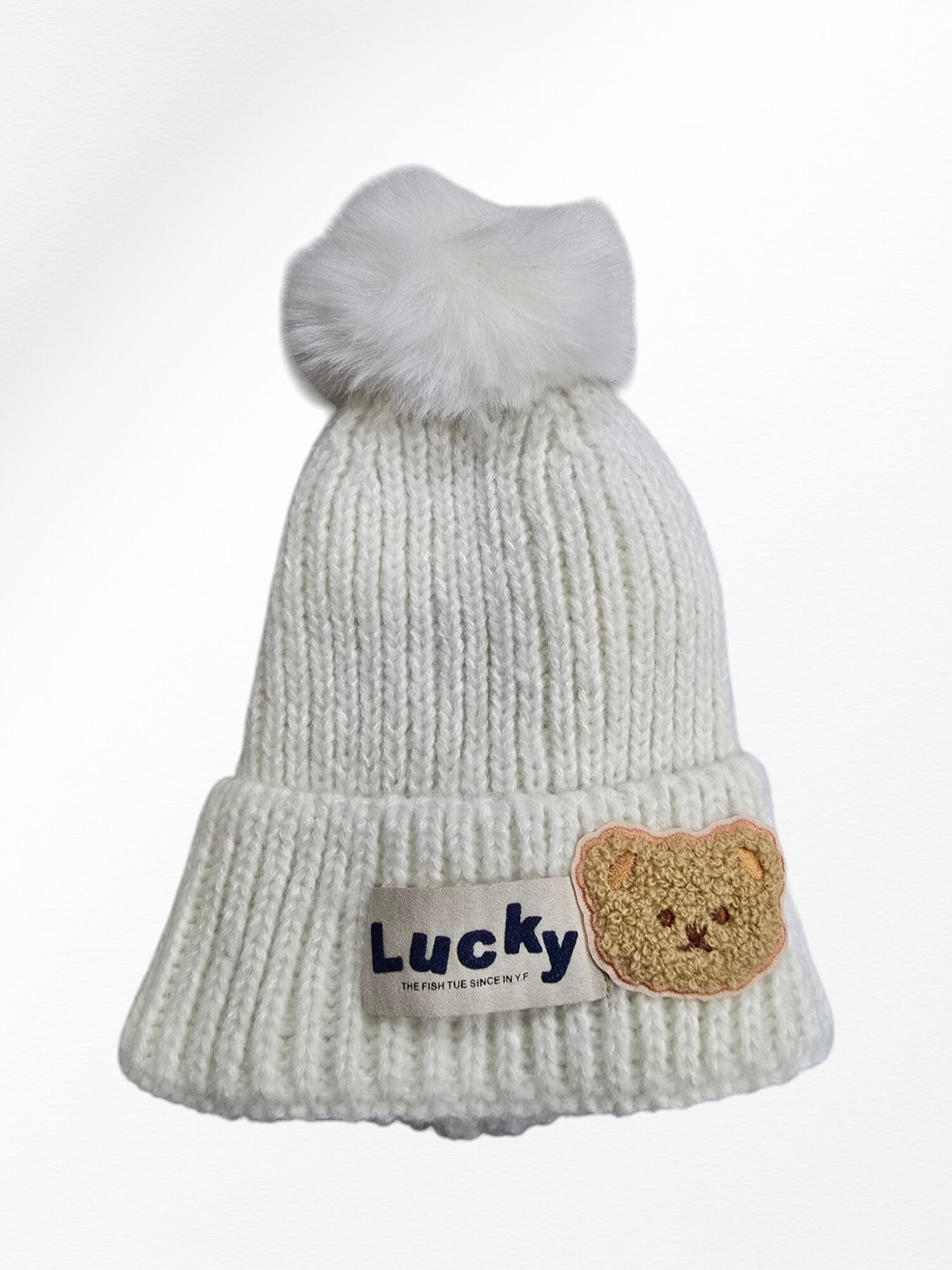 cappello da bambino orso di peluche - Bianco - 1 - formato grande