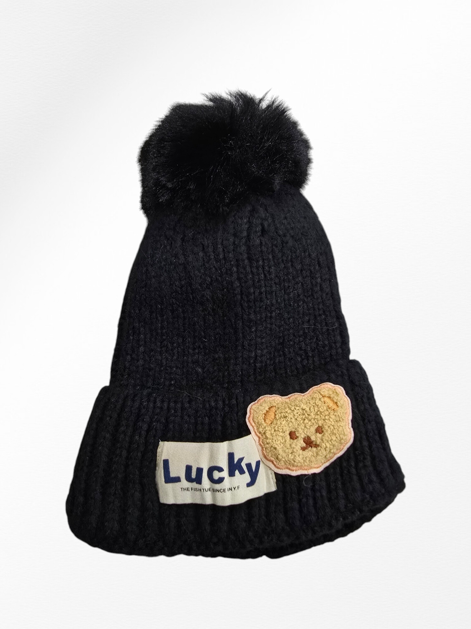 cappello da bambino orso di peluche - Nero - 1 - formato grande