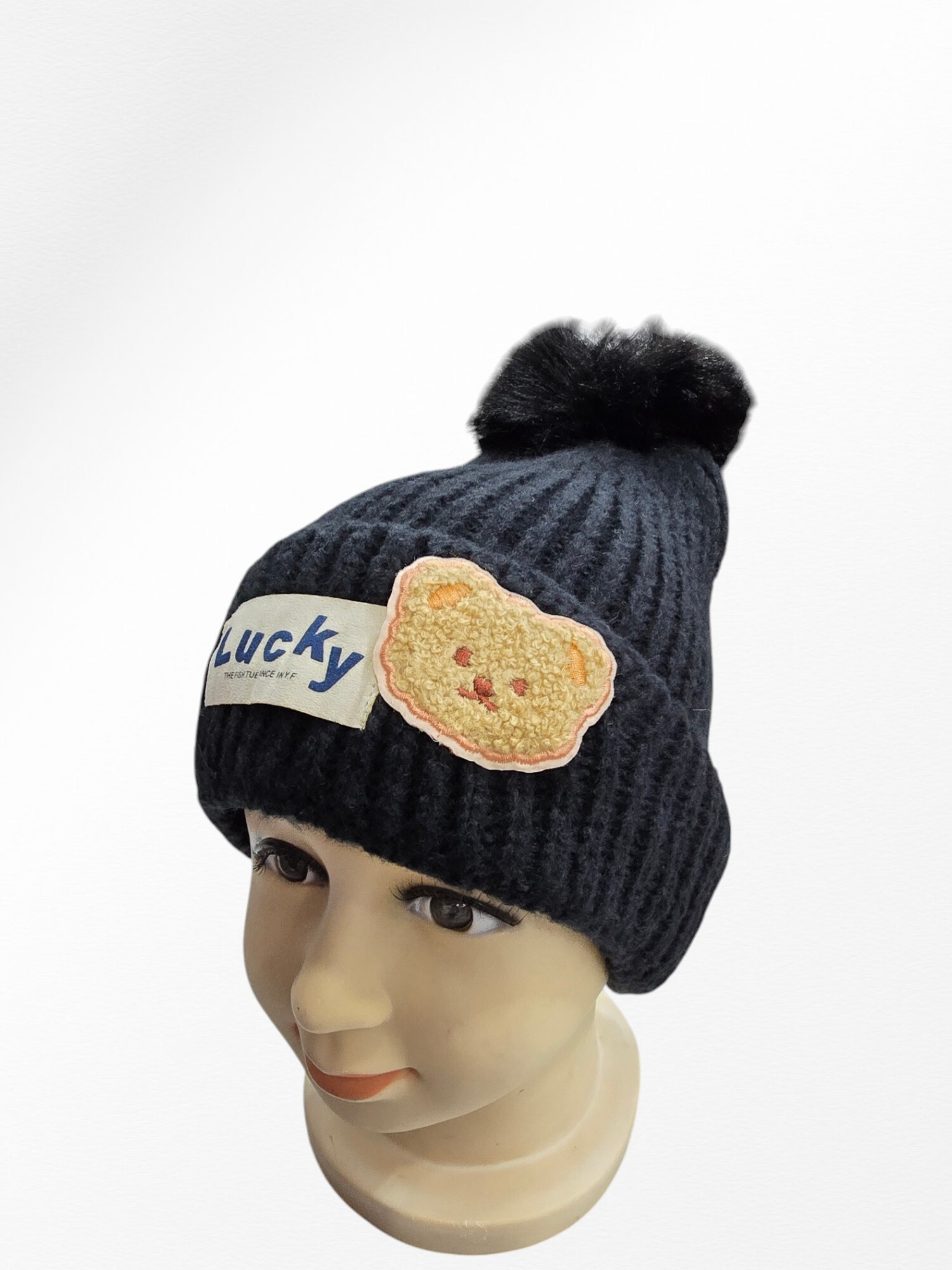 cappello da bambino orso di peluche - Nero - 2 - formato grande