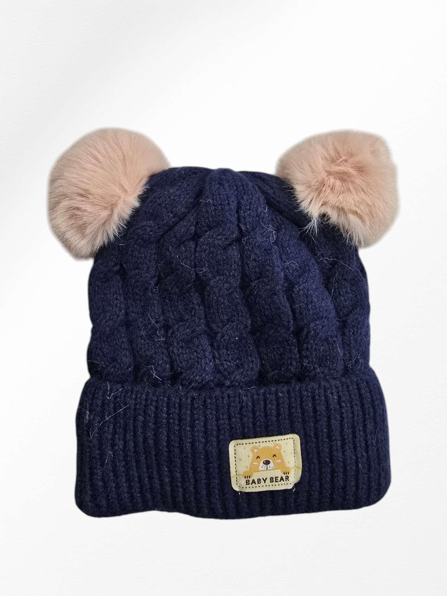 Teddybär-Kindermütze - Marineblau - 1 - Großformat