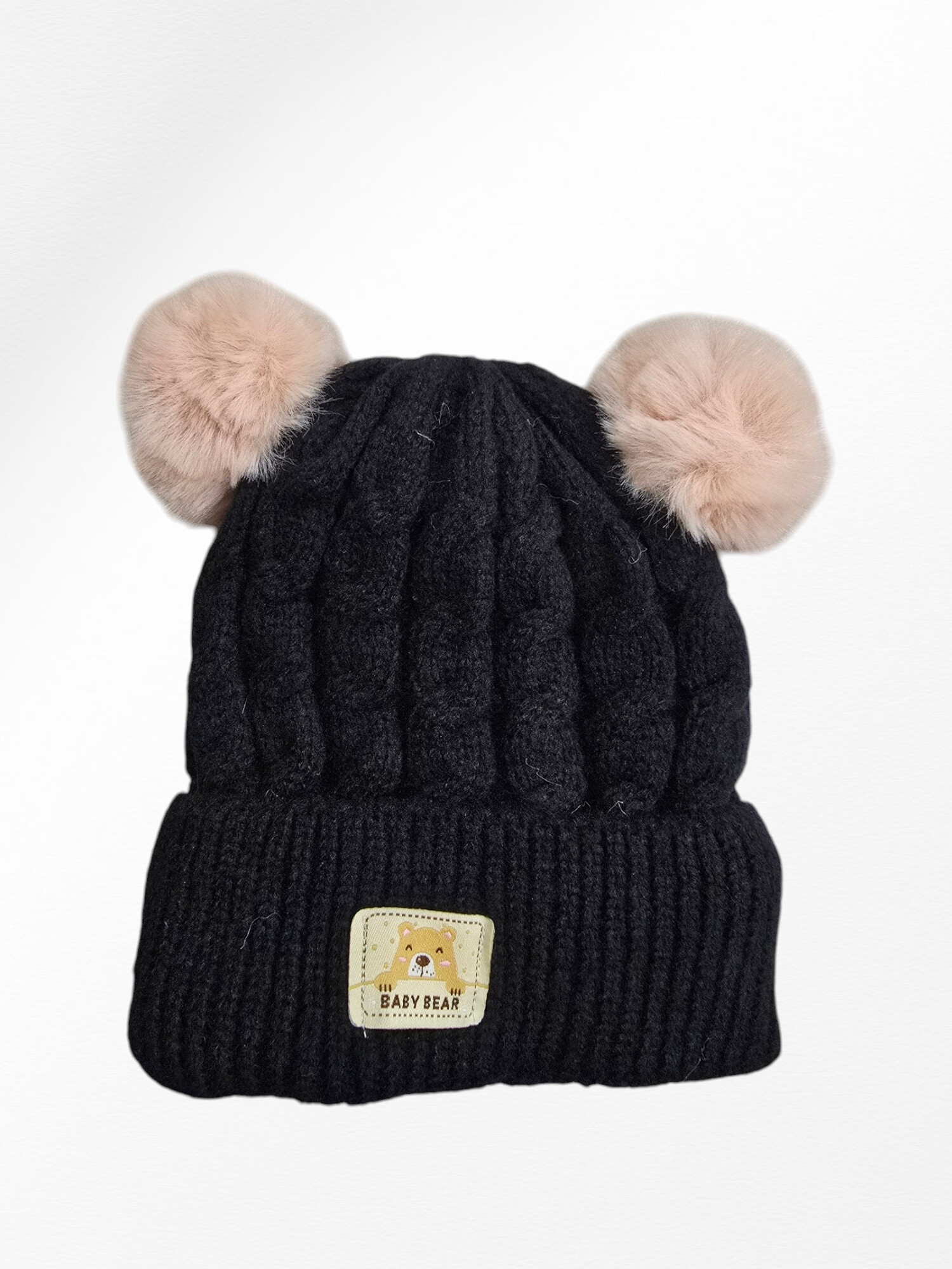 Teddybär-Kindermütze - Schwarz - 1 - Großformat