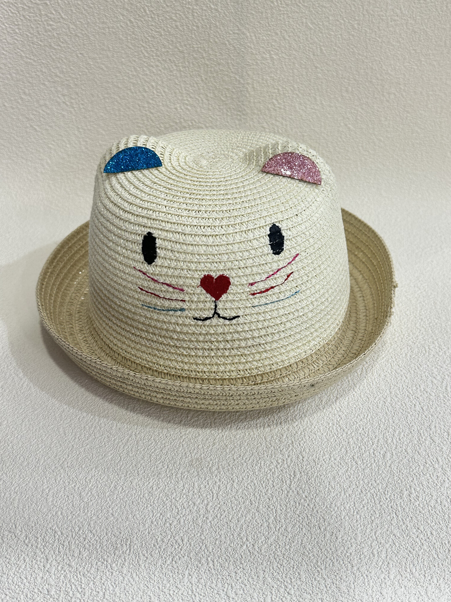 Runde "Katze" Hut - Beige - 1 - Großformat